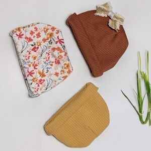 🤍 JoJo Styles Handcrafted Baby Girl Hats | Newborn / Preemie (Set of 3) 🤍